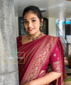 Pink Banarasi Silk Saree | Traditional Wedding Wear