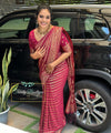 Pink Banarasi Silk Saree | Traditional Wedding Wear