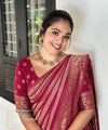 Pink Banarasi Silk Saree | Traditional Wedding Wear