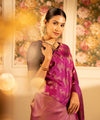 Pink Banarasi Silk Saree | Wedding & Festive Wear