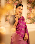 Pink Banarasi Silk Saree | Wedding & Festive Wear