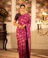Pink Banarasi Silk Saree | Wedding & Festive Wear