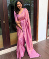 Pink Banarasi Silk Saree | Wedding & Reception Wear