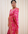 Pink Banarasi Silk Saree | Wedding & Reception Wear