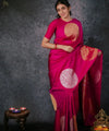 Pink Banarasi Silk Saree | Wedding & Reception Wear