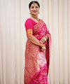 Pink Banarasi Silk Saree | Wedding & Reception Wear