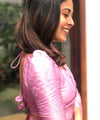 Pink Banarasi Silk Saree | Wedding & Reception Wear