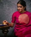 Pink Banarasi Silk Saree | Wedding & Reception Wear