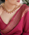 Pink Banarasi Silk Saree | Wedding & Reception Wear