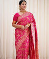 Pink Banarasi Silk Saree | Wedding & Reception Wear
