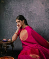 Pink Banarasi Silk Saree | Wedding & Reception Wear
