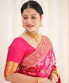Pink Banarasi Silk Saree | Wedding & Reception Wear