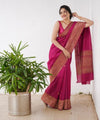 Pink Banarasi Silk Saree | Wedding & Reception Wear