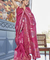 Pink Banarasi Silk Saree | Wedding & Reception Wear