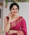 Pink Banarasi Silk Saree | Wedding & Reception Wear