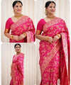 Pink Banarasi Silk Saree | Wedding & Reception Wear