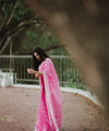 Pink Cotton Saree | Comfort Handloom Weave