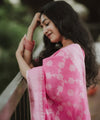 Pink Cotton Saree | Comfort Handloom Weave