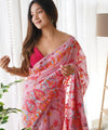 Pink Cotton Saree | Daily & Festive Wear