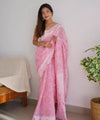 Pink Cotton Saree | Ethnic Wear for Women