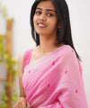 Pink Cotton Saree | Ethnic Wear for Women
