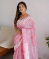 Pink Cotton Saree | Ethnic Wear for Women