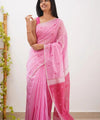 Pink Cotton Saree | Ethnic Wear for Women
