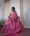 Pink Cotton Saree | Everyday Ethnic Wear