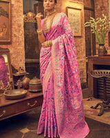 Pink Cotton Saree | Festive & Party Wear