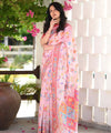 Pink Cotton Saree | Traditional Handloom Wear