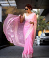 Pink Cotton Saree | Traditional Handloom Wear