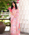Pink Cotton Saree | Traditional Handloom Wear