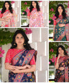 Pink Cotton Saree | Traditional Handloom Wear