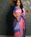 Pink Jacquard Silk Saree | Bridal & Festive Wear