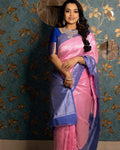 Pink Jacquard Silk Saree | Bridal & Festive Wear
