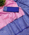 Pink Jacquard Silk Saree | Bridal & Festive Wear