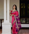 Pink Jacquard Silk Saree | Festive & Party Wear