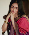 Pink Jacquard Silk Saree | Festive & Party Wear