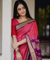 Pink Jacquard Silk Saree | Festive & Party Wear