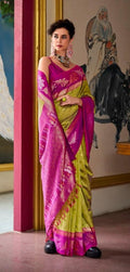 Pink Jacquard Silk Saree | Wedding & Festive Wear