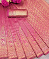 Pink Kanjivaram Silk Saree | Bridal & Festive Wear