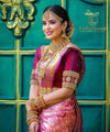 Pink Kanjivaram Silk Saree | Bridal & Festive Wear