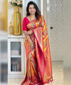Pink Kanjivaram Silk Saree | Ethnic Wear for Women