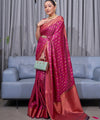 Pink Kanjivaram Silk Saree | Ethnic Wear for Women