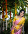 Pink Kanjivaram Silk Saree | Ethnic Wear for Women