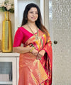 Pink Kanjivaram Silk Saree | Ethnic Wear for Women