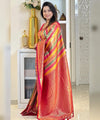 Pink Kanjivaram Silk Saree | Ethnic Wear for Women