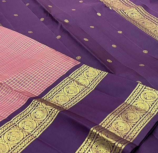 Pink Kanjivaram Silk Saree | Festive & Party Wear