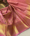 Pink Kanjivaram Silk Saree | Festive & Party Wear