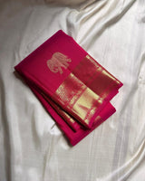 Pink Kanjivaram Silk Saree | Traditional Wedding Wear